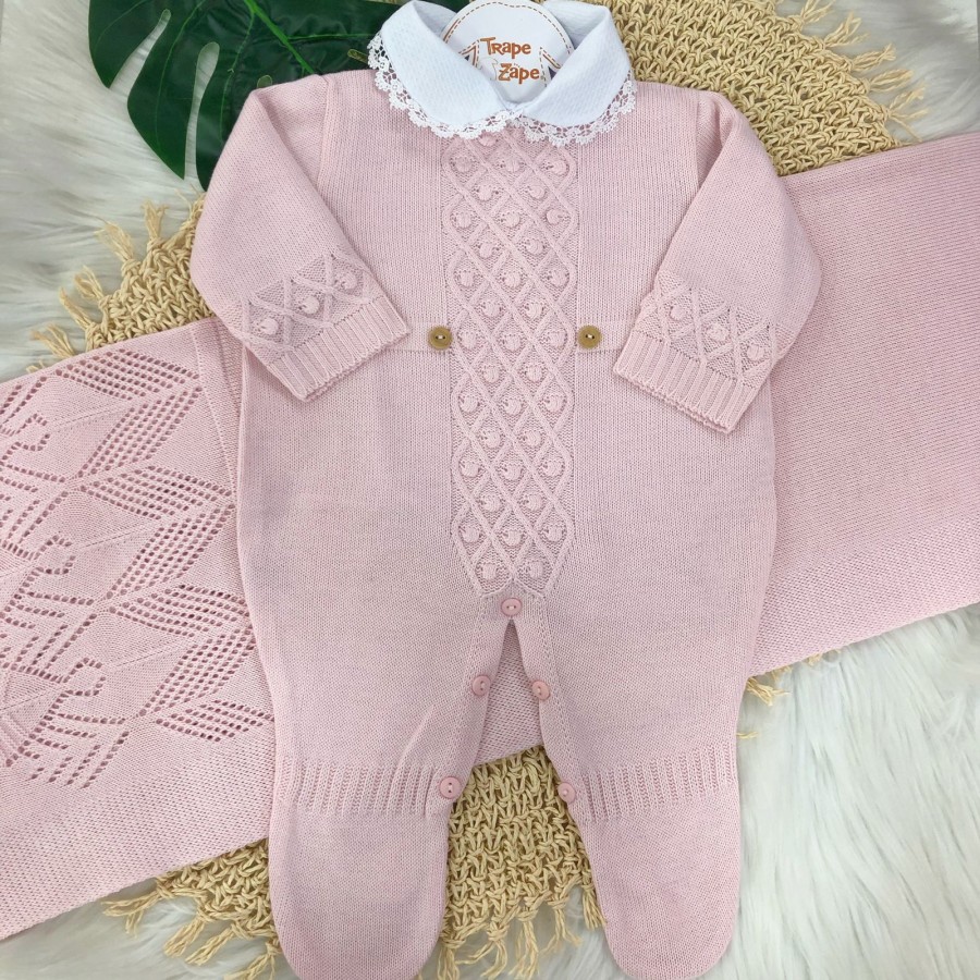 Saída de maternidade Hope  - Rosa 